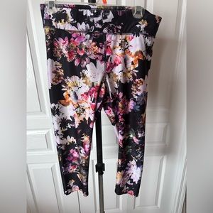 Spalding floral cropped leggings